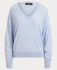 Lauren Ralph Women's Long-Sleeve V-Neck Sweater