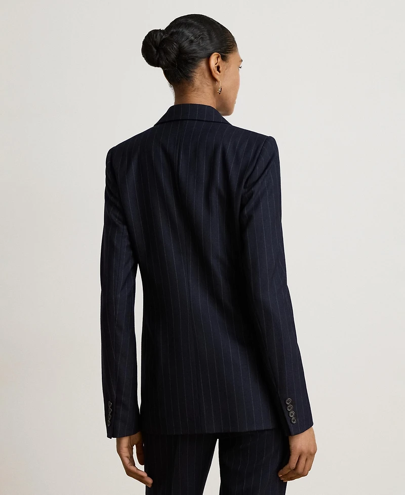 Lauren Ralph Women's Pinstripe Double-Breasted Twill Blazer