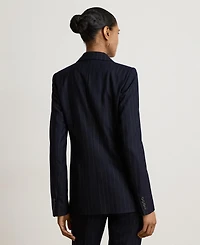 Lauren Ralph Women's Pinstripe Double-Breasted Twill Blazer