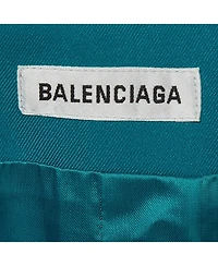 Pre-Owned Balenciaga Women's Gabardine Long Sleeve Blazer Dress