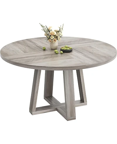 gaomon 47" Round Dining Table for Kitchen or Dining Room, Wooden Table Only