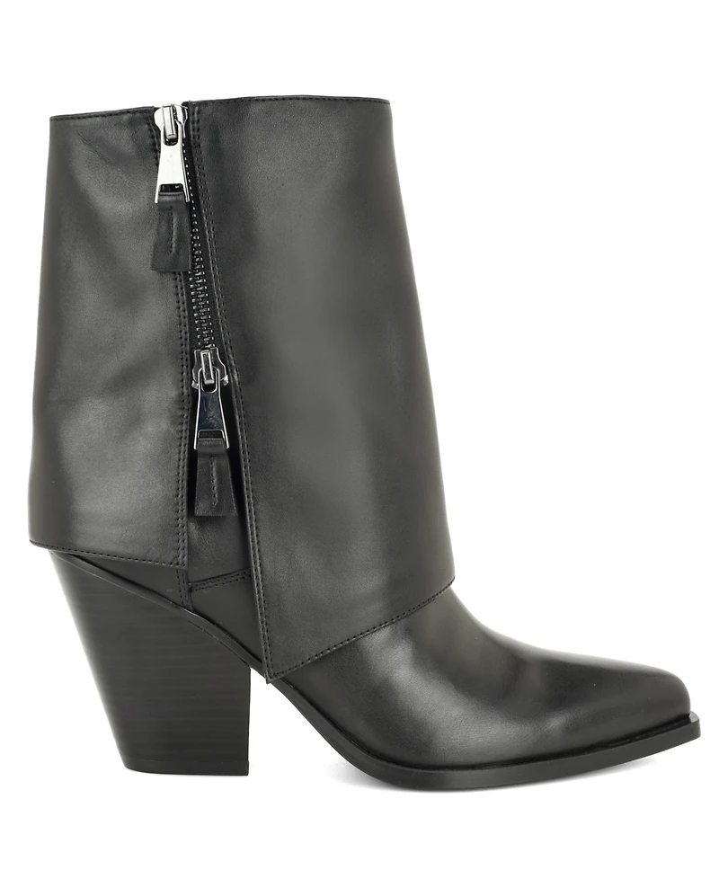Nine West Women's Umberto Fold Over Snip Toe Booties
