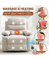 gaomon Power Lift Recliner Chair for Elderly with Massage & Heat,Oversized Electric Recliners,Home Theater Seat with 2 Cup Holders Side