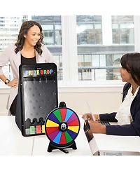 WinSpin Mini Tabletop Prize Drop Board and 12" Prize Wheel Kit Fortune Game Eagle