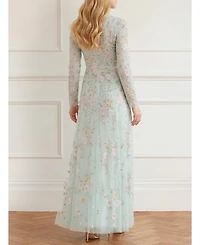 Needle & Thread Women's Garden Rose Long Sleeve Maxi Gown