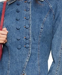 Lioness Women's Polo Collar Button-Front Form Jacket