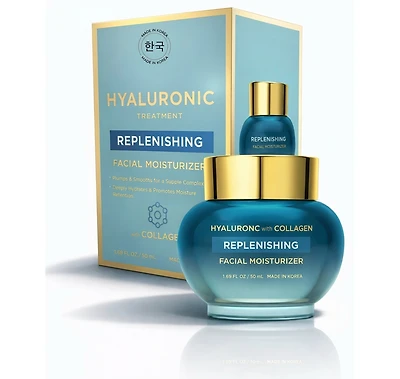 Lovery Hyaluronic Acid and Collagen Replenishing Facial Moisturizer - Korean Skincare Deep Hydration Korean Cream