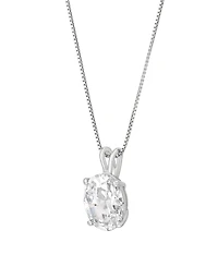 Macy's Igi Certified Lab-Grown Diamond Solitaire Pendant Necklace (2 ct. t.w.) in 14k White Gold