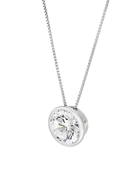 Macy's Igi Certified Lab-Grown Diamond Solitaire Pendant Necklace (2 ct. t.w.) in 14k White Gold