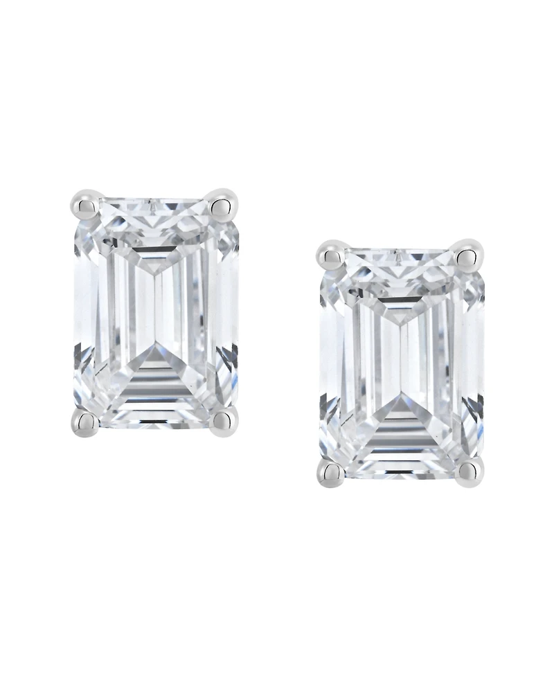 Macy's Igi Certified Lab-Grown Diamond Stud Earrings (2 ct. t.w.) in 14k White Gold