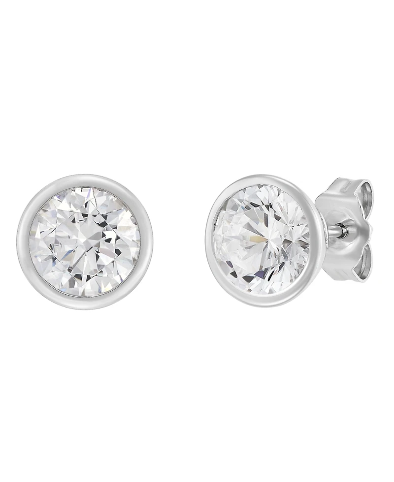 Macy's Igi Certified Lab-Grown Diamond Stud Earrings (2 ct. t.w.) in 14k White Gold