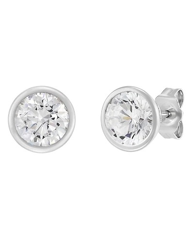 Macy's Igi Certified Lab-Grown Diamond Stud Earrings (2 ct. t.w.) in 14k White Gold