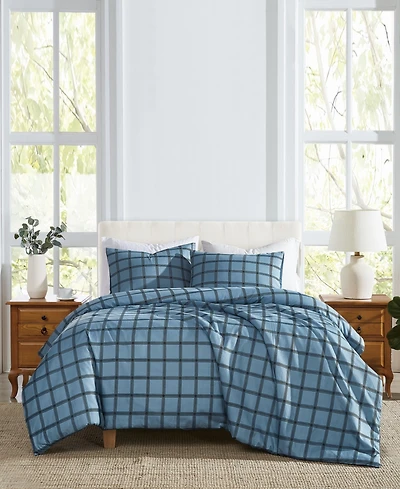 Cannon Luka Grid Plaid 2-Piece Comforter Set, Twin/Twin Xl