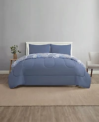 Bryony Floral Soft Patchwork Design 3-Piece Comforter Set