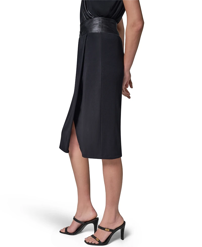 Donna Karan New York Women's Jersey Twist Wrap Skirt