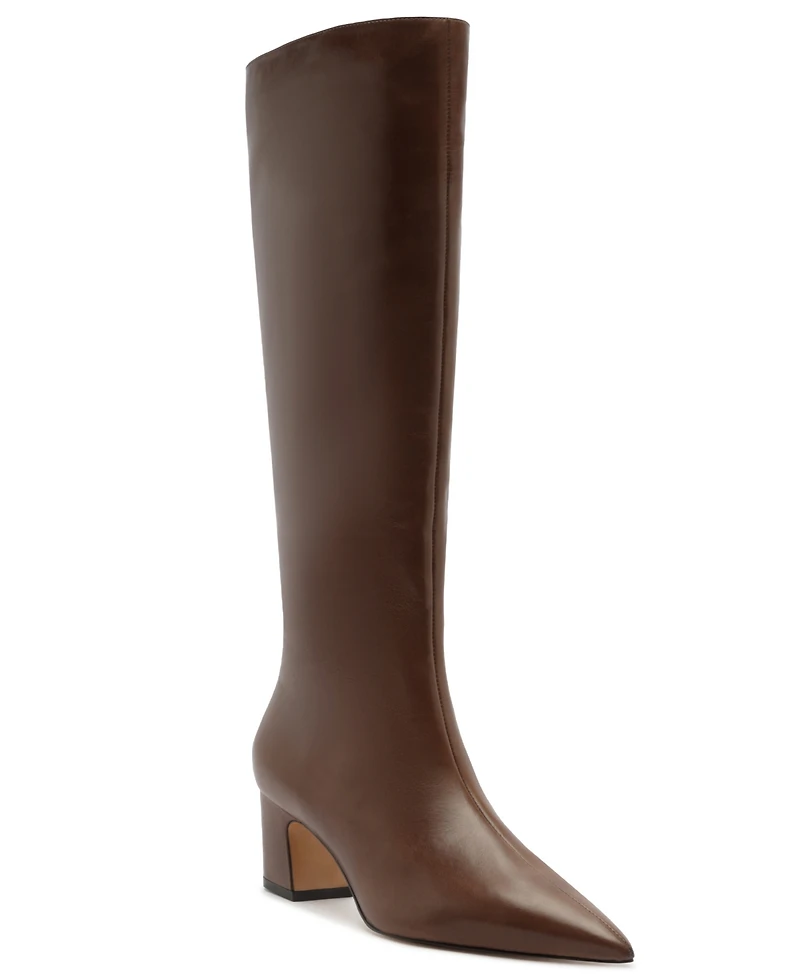 Arezzo Women's Julie Mid Block Heel Knee Boots