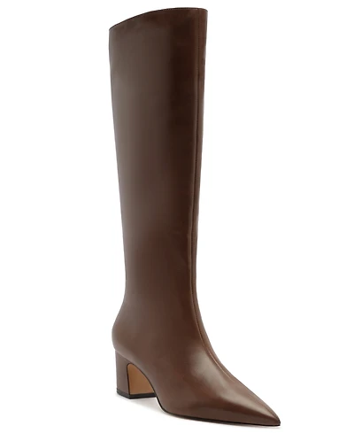 Arezzo Women's Julie Mid Block Heel Knee Boots