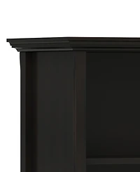 Simpli Home Amherst 30" Wood Low 4 Shelf Bookcase