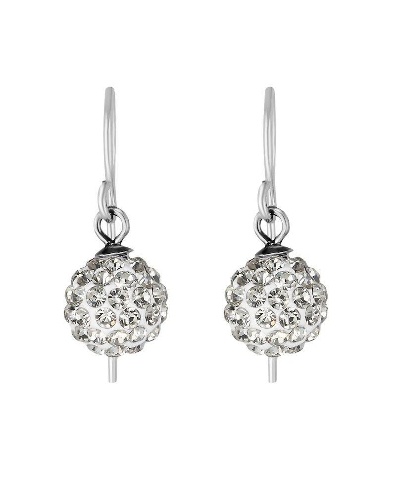Macy's 8mm Crystal Ball Drop Earrings