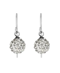 Macy's 8mm Crystal Ball Drop Earrings