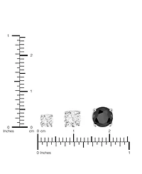 Macy's Cubic Zirconia 4mm/5mm/6mm Stud Earring Set