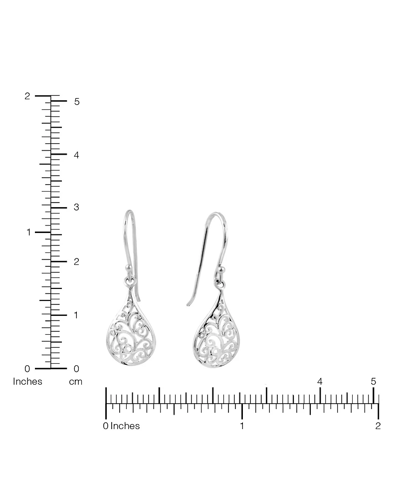 Macy's Filigree Teardrop Earrings