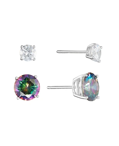 Macy's 8mm Mystic Cubic Zirconia Stud Earrings