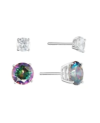 Macy's 8mm Mystic Cubic Zirconia Stud Earrings