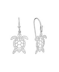 Macy's Laser Cut Turtle Drop Earrings