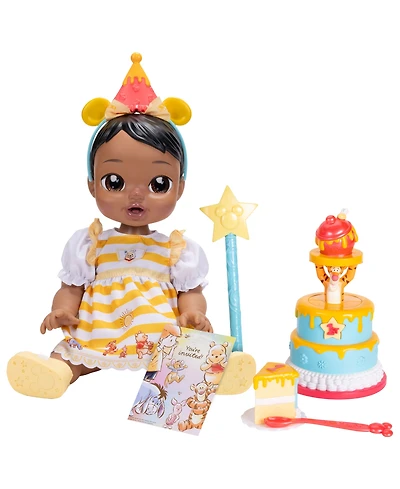 Disney Darlings Winnie the Pooh 13" Interactive Birthday Baby Doll, Ages 2+