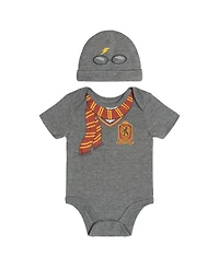 Harry Potter Baby ( new born to 24 M ) Cosplay Bodysuit and Hat Set