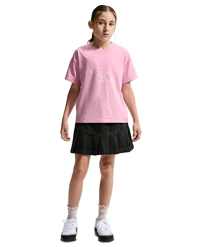Nike Girls' 7-16 Sportswear Short-Sleeve T-Shirt
