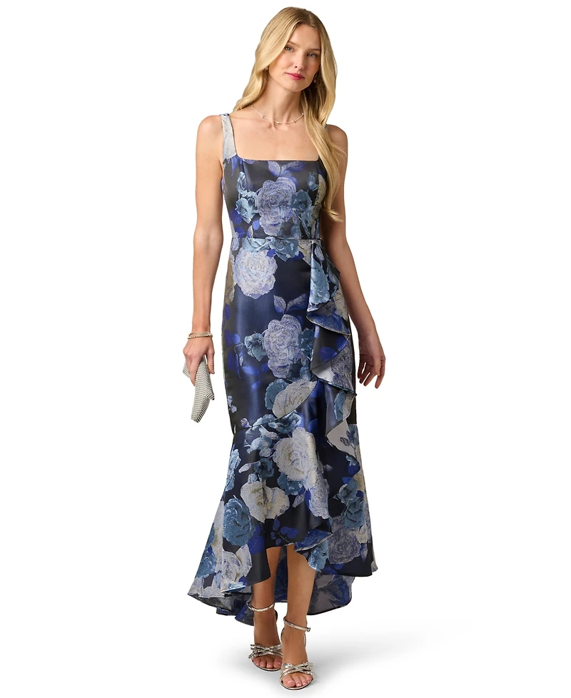 Adrianna Papell Women's Metallic Jacquard Sleeveless Dress