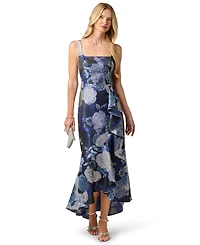 Adrianna Papell Women's Metallic Jacquard Sleeveless Dress