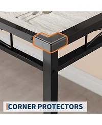 homfan Modern Dining Table Set for 2/4 - Space Saving Small Kitchen Table with Upholstered Chairs