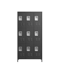 Streamdale Furniture 9-Door 72"H Metal Storage Locker Cabinet