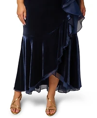 Adrianna Papell Plus Surplice Neck Fit & Flare Dress