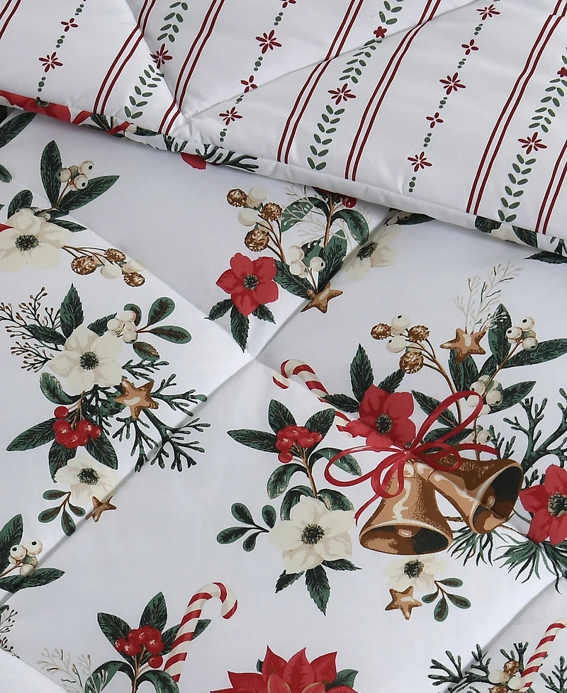 Lenox Christmas Trimmings 4-Piece Comforter Set, King