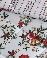 Lenox Christmas Trimmings 4-Piece Comforter Set, King