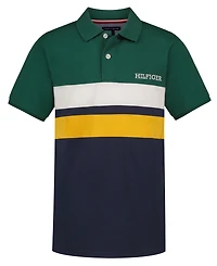 Tommy Hilfiger Boys' 8-20 Paneled Color-Block Short-Sleeve Polo Shirt