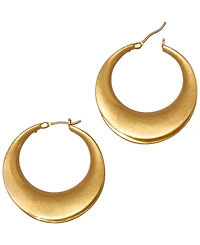 Donna Karan New York Gold-Plated Valley Hoop Earrings