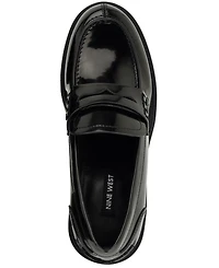 Nine West Women's Vandel Block Heel Penny Loafers