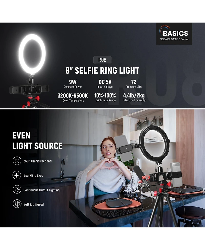 Neewer R08 Ring Light for select iPhone models
