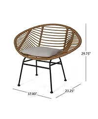 Mondawe Outdoor Patio Chairs Set of 2 with Cushions