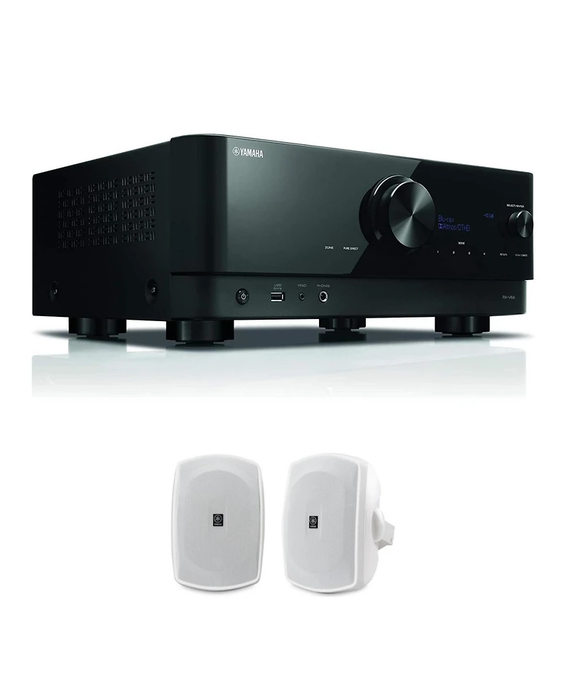 Yamaha Rx-V6A 7.2-Channel Av Receiver with Outdoor Speakers