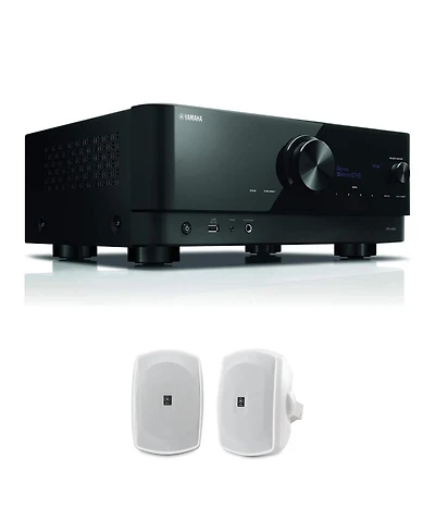 Yamaha Rx-V6A 7.2-Channel Av Receiver with Outdoor Speakers