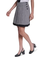 Karl Lagerfeld Paris Women's Knee-Length Pleated Skirt