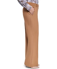 Karl Lagerfeld Paris Women's Mid-Rise Wide-Leg Pants