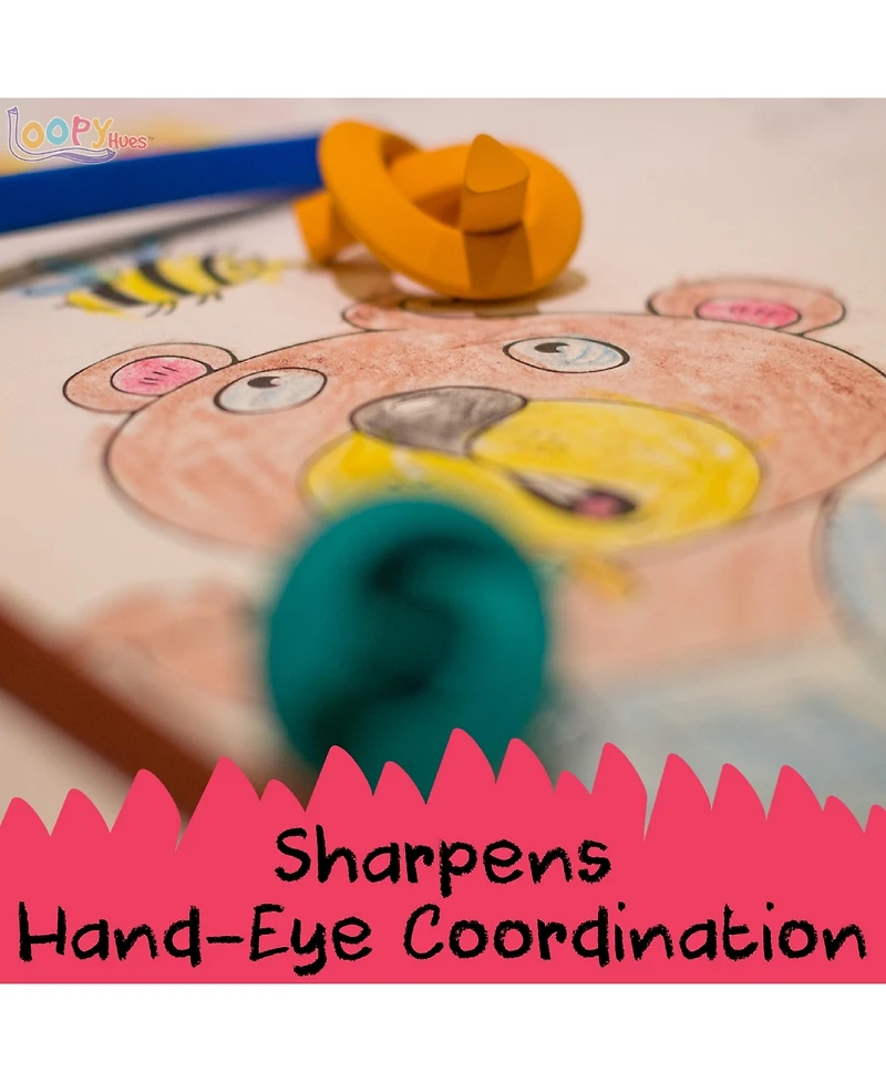 Loopy Hues Bendable and 3D Shaped Crayons