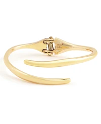 Robert Lee Morris Soho Gold Fluid Bypass Round Bangle Bracelet